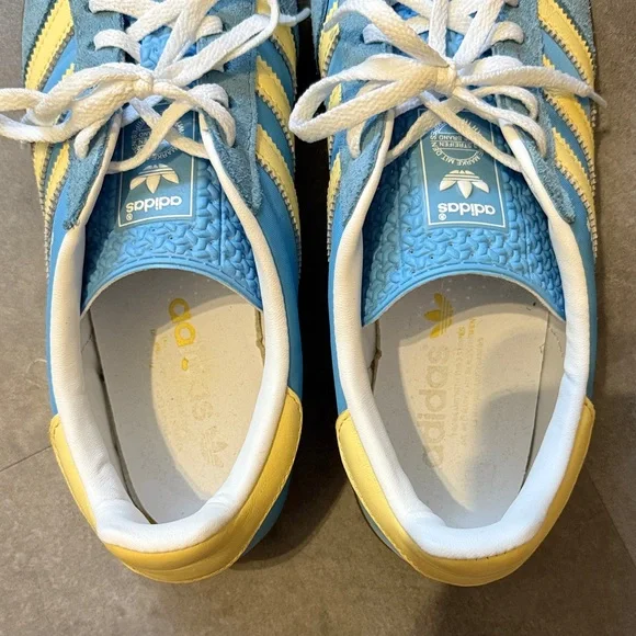 Adidas Gazelle Light Blue and Yellow Sneakers - Picture 5 of 9